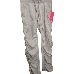 Kyodan Light Gray Ruched Womens  Joggers